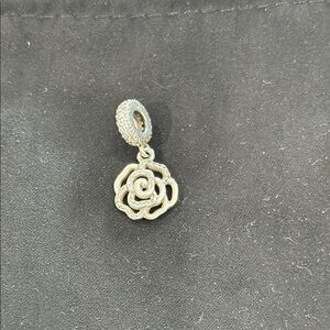 Pandora Silver Floral Brooch Intricate Design
